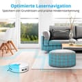 Miniatyrbild 5 av 6: MEDION MD11782 X10 SW robotdammsugare - 120 min - 2700 Pa - 400 ml - Vit