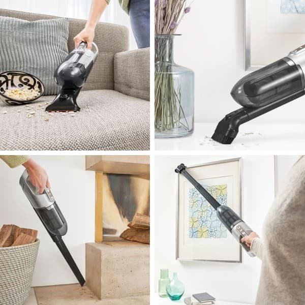 BOSCH BBH3ALL23 Flexxo 2-i-1 ledningsfri og multifunktionel stavstøvsuger - 2 hastigheder - 23V - 50 min batterilevetid - Metallic champagne