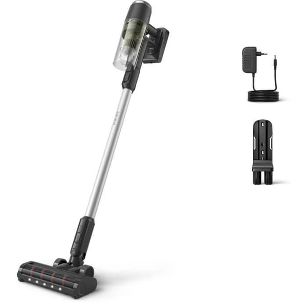 PHILIPS XC3033/01 PowerCyclone 8 - Ledningsfri stavstøvsuger - - Op til 60 minutters batterilevetid - Cargo Green