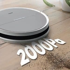 MEDION E35 - Robotdammsugare - 2000Pa sugkraft - Gyroskopisk navigering - 2 sidoborstar och väggsensor