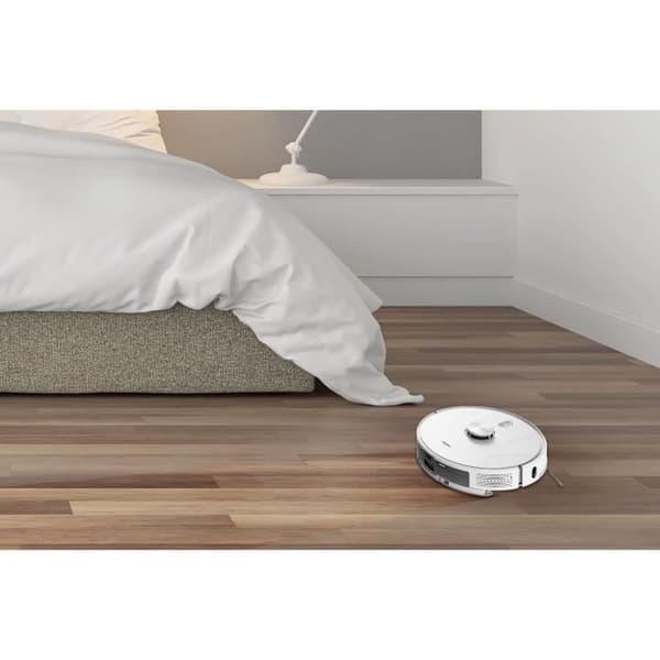 MEDION X41 SW+ - Robotdammsugare med tömningsstation - 200 min - Kraftfull sugkraft på 8000 Pa - Lasernavigering