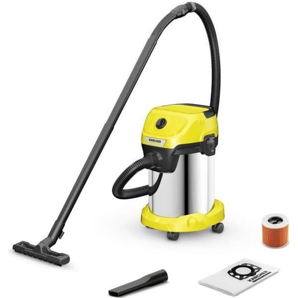 KARCHER WD 3 S V-19/4/20 våd- og tørstøvsuger - 19 L rustfri ståltank - 1000W (blæserfunktion)