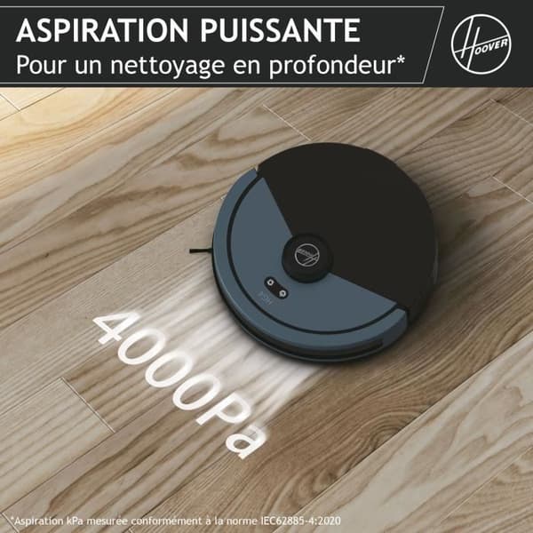 Hoover HG430H Hydro Robotdammsugare - Kraftfull 4000Pa - Alla våningar - Lasernavigering - Hindersensor - Laddstation