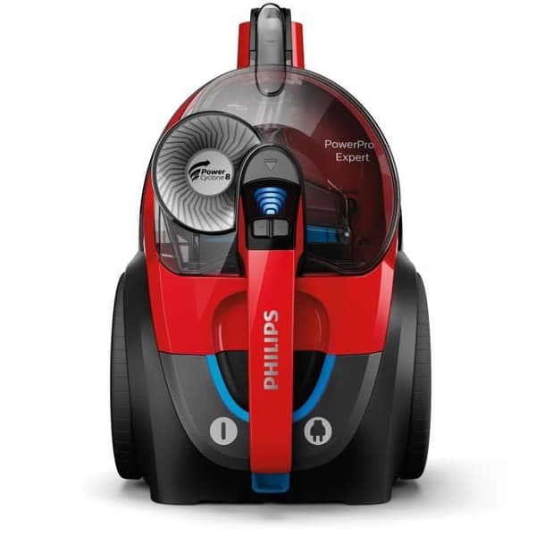 PHILIPS FC9729/09 PowerPro Expert påslös släddammsugare - 650 W - 76 dB - A - Röd