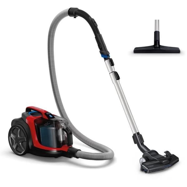 PHILIPS FC9729/09 PowerPro Expert påslös släddammsugare - 650 W - 76 dB - A - Röd