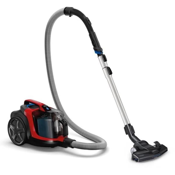PHILIPS FC9729/09 PowerPro Expert påslös släddammsugare - 650 W - 76 dB - A - Röd Röd