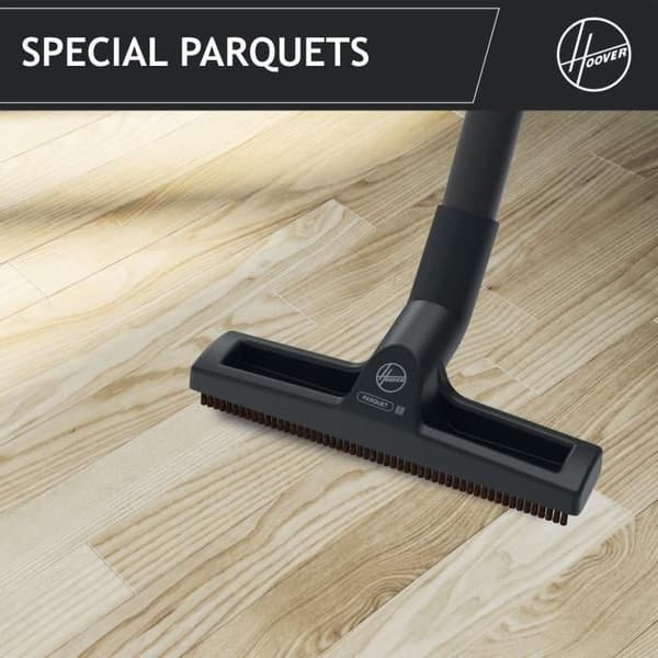 Støvsuger med pose - HOOVER HE510HM - 700 W - 4 L - 65 dBA - Specialparketgulv