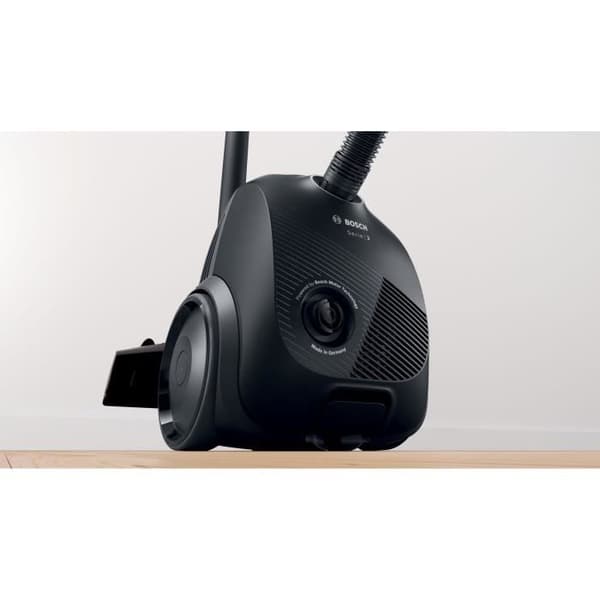 BOSCH GL20S Sort - Cylinderstøvsuger med pose - 600 W - Stor støvpose - Holdbare materialer og motor