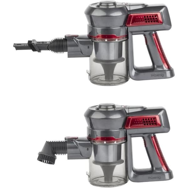 PowerClean 2-i-1 sladdlös stavdammsugare - H.KoeNIG - UP600 - 2 hastigheter - 150W effekt