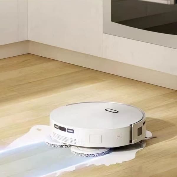 Uppkopplad robotdammsugare med tömningsbas - EZICLEAN All In One Z15 Pro - 10 000 Pa - 1,5 L - Vit