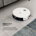 Miniatyrbillede 2 af 6: BEKO VRR60314VW - 2-i-1 tilsluttet robotstøvsuger - 150 minutters batterilevetid - 2000 pa - Hvid