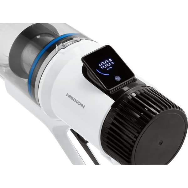 Ledningsfri støvsuger - MEDION MD11860 - 55 min - 400 W - 2.500 mAh - Hvid / Grå