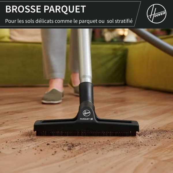 Påslös dammsugare - HOOVER - HP110HM - 700 W - 78 dBA - 2 L - Blå