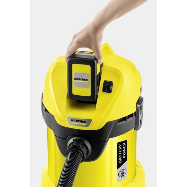 KARCHER Sladdlös multifunktionsdammsugare WD 3 - Med avtagbart batteri 36 V / 2,5 Ah