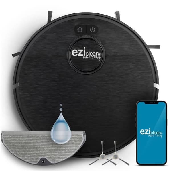 EZIclean I-BOT Z6 MAX - Yhdistetty pölynimuri ja moppirobotti 150 min - 2 kPa - 0,43 L - Musta