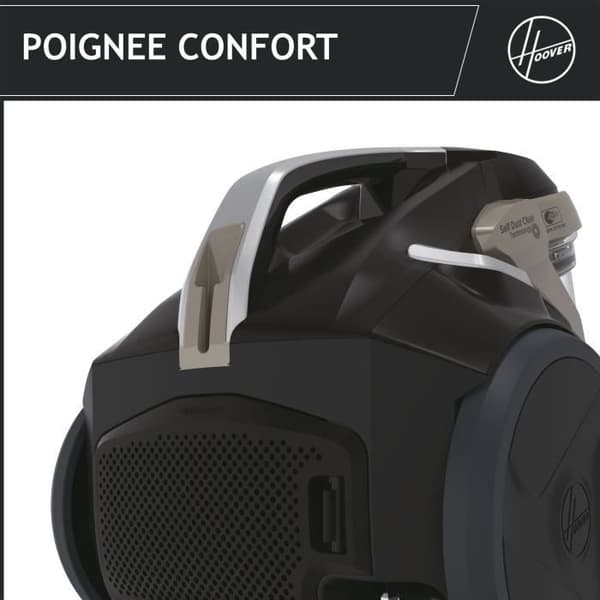 Påslös släddammsugare - HOOVER - HP720PET - 850 W - 68 dBA - 2 L kassett - Speciell för parkettgolv och djur