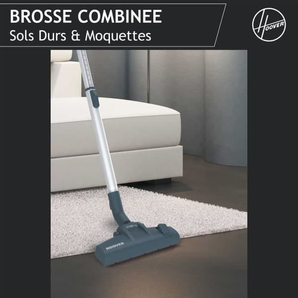 Poseløs cylinderstøvsuger - HOOVER BR21HM - 700 W - Kassette: 2 L - 78 dBA