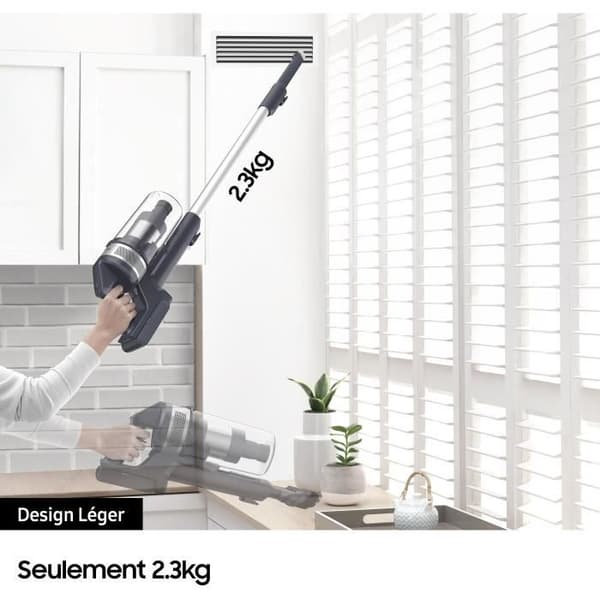 SAMSUNG VS15A6031R4 - Stickdammsugare 150 AW - Multicyklonisk utsug JET 60 - HEPA-filtrering - 40 min autonomi