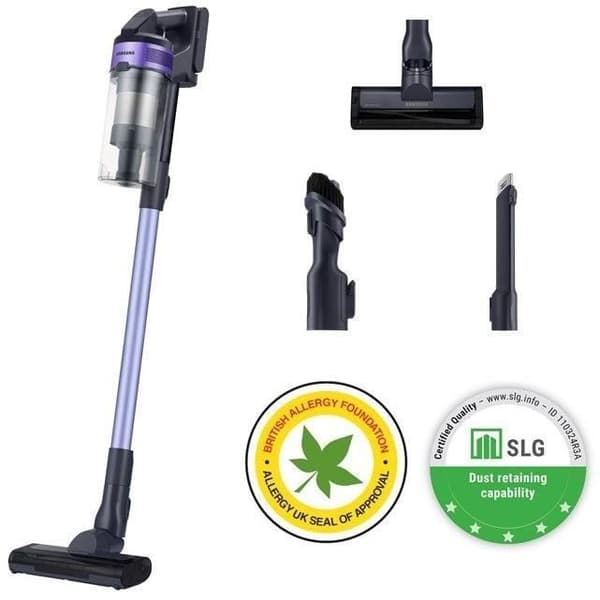 SAMSUNG VS15A6031R4 - Stickdammsugare 150 AW - Multicyklonisk utsug JET 60 - HEPA-filtrering - 40 min autonomi