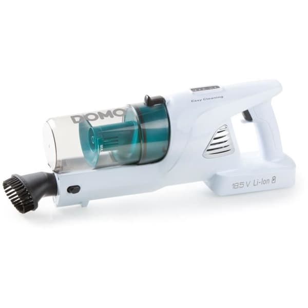 DOMO DO233SV - Sladdlös 2-i-1-stavsugare - 2 hastigheter - Cyklonsystem - Batteritid 20 min - Dammbehållare 0,6 l