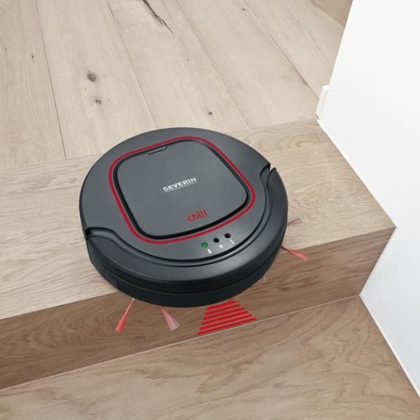 SEVERIN robotdammsugare - 12,8V litiumbatteri - 90 minuters batteritid - 350ml tank - 65dB tystnad
