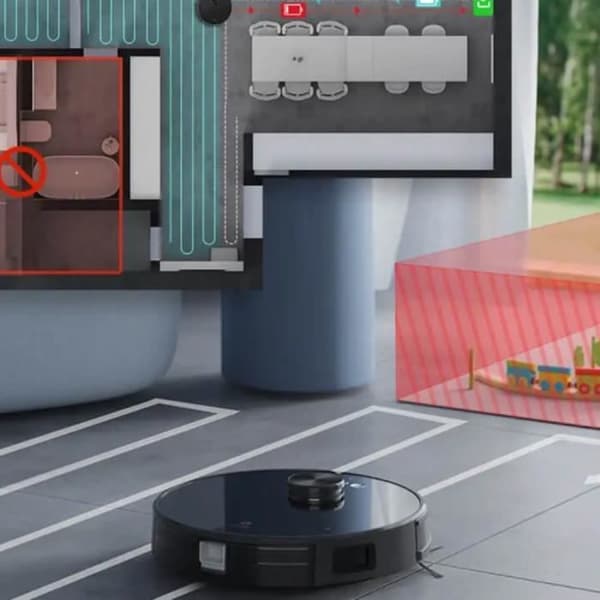EZICLEAN I-Bot Z7 Smart Connected Robotdammsugare med sugkopp - 240 min - 3 kPa - 300 m² - 3 L
