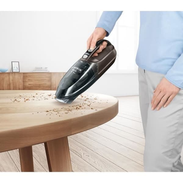 BOSCH BHN16L Move bordstøvsuger - 16V - Batteritid 40 min - 2 hastigheder - 400 ml - Tripel cyklonisk støvfiltrering - Taupe