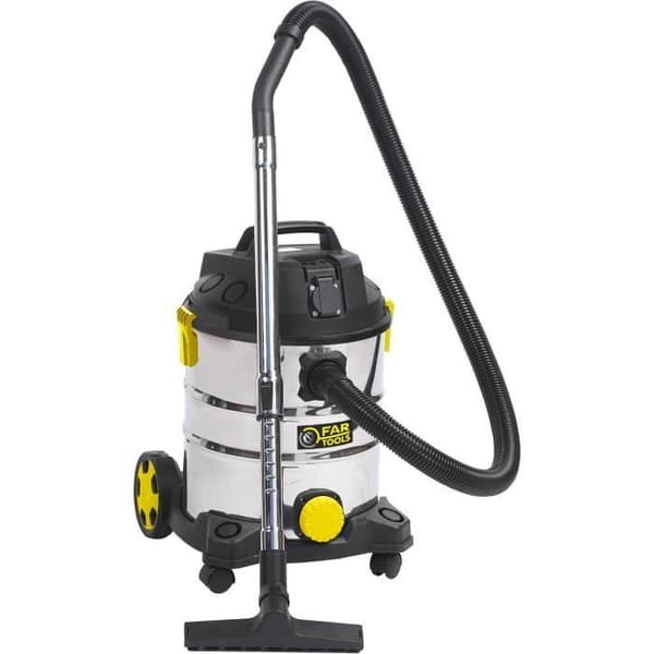 FARTOOLS PRO - NET-UP25IB Vätske- och dammsugare 1400 W - 101032 Svart, Vit, Gul