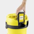 Miniatyrbild 3 av 6: KARCHER WD 2-18 V-12/18 sladdlös vatten- och dammsugare (med avtagbart 18 V/2,5 Ah batteri och laddare) - (1.628-501.0)
