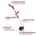 Miniatyrbild 2 av 4: Einhell Grästrimmer utan sladd GE-CT 18/33 Li E- Solo Power X-Change (18V, klippbredd 33cm) Levereras utan batteri eller laddare