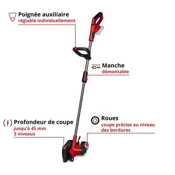 Einhell Grästrimmer / Gräskantare utan sladd GE-LE 18/190 Li - Solo PXC (18V) Levereras utan batteri eller laddare