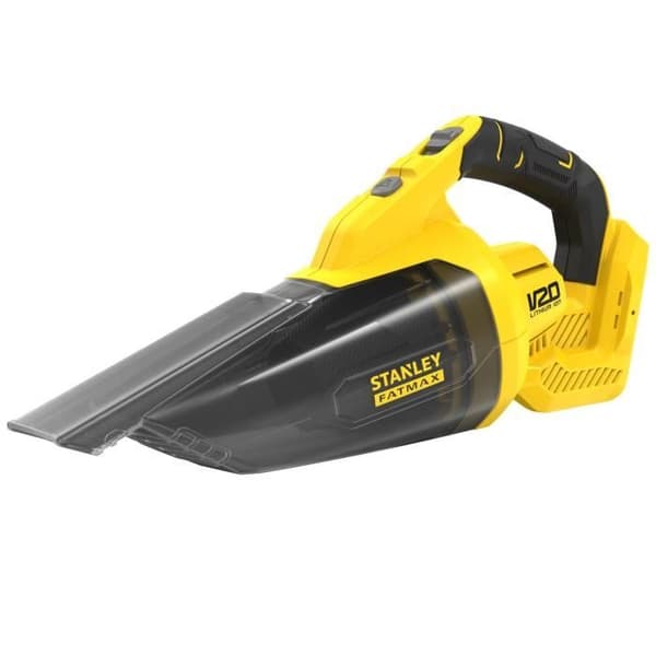 Batteridriven handdammsugare - 18V - 45 Luftwatt, 1300 L/min, 500 ml - V20-serien - STANLEY FATMAX, SFMCVH001B-XJ