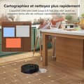 Miniatyrbild 6 av 6: Roborock Q8 Max - Robotdammsugare och golvmopp Svart - 5500Pa - Dubbel Borste - Autonomi 240 Min - Reaktiv teknologisk hinderundvikelse