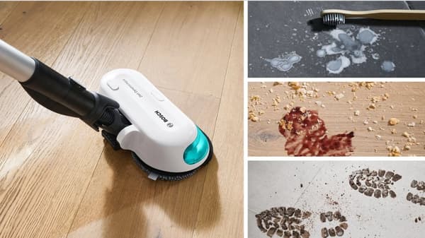 Bosch BCS71HYG4 Ledningsfri 2-i-1 støvsuger, støvsugning og mopping Unlimited 7 ProHygienic Aqua White