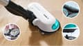 Miniatyrbillede 5 af 8: Bosch BCS71HYG4 Ledningsfri 2-i-1 støvsuger, støvsugning og mopping Unlimited 7 ProHygienic Aqua White