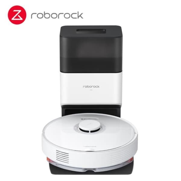 Roborock Q7max+ Vit - Robotdammsugare + 2-i-1 dammlåda och laddningsbas - Alexa