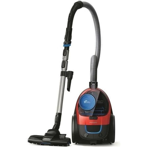 Philips Dammsugare utan påse Serie 3000 PowerPro Compact FC9330/09 900W HEPA 13 Svart, Blå, Grå, Röd