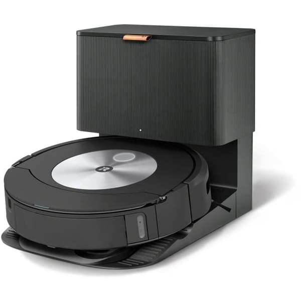 iRobot Roomba Combo J7+ robotdammsugare och mopp med självtömningssystem - Mattdetektering Svart, Rostfritt stål