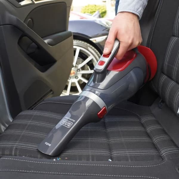 Håndstøvsuger til biler - BLACK & DECKER ADV1200-XJ - 12,5 AW - 12V - Cigarettænderstik - Rød / Grå