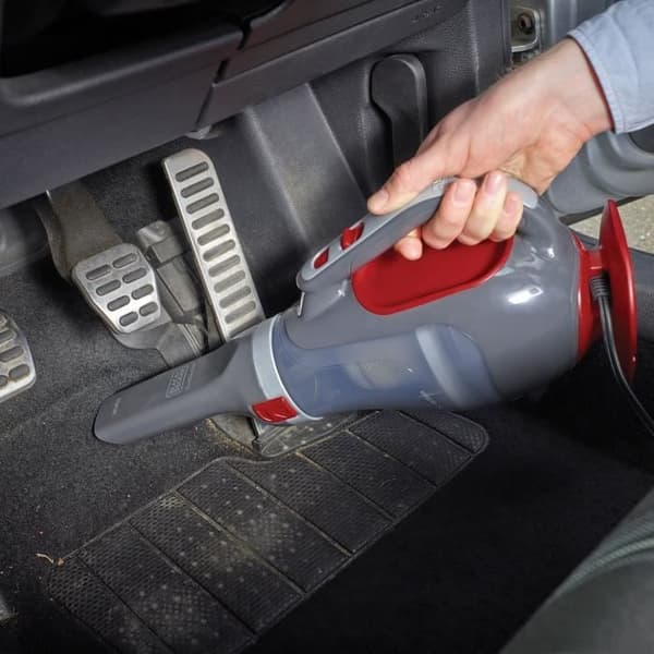Håndstøvsuger til biler - BLACK & DECKER ADV1200-XJ - 12,5 AW - 12V - Cigarettænderstik - Rød / Grå