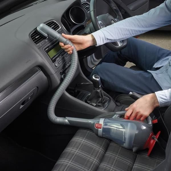 Håndstøvsuger til biler - BLACK & DECKER ADV1200-XJ - 12,5 AW - 12V - Cigarettænderstik - Rød / Grå