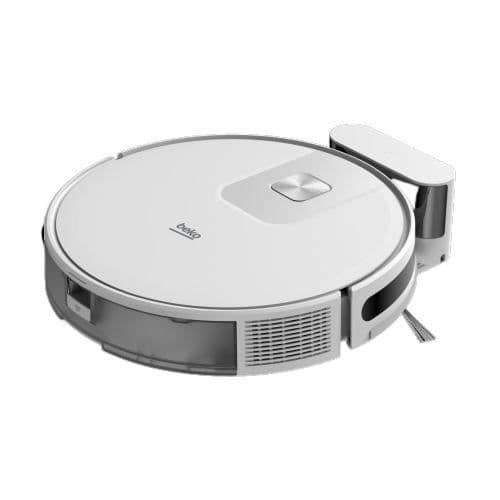 BEKO VRR60314VW - 2-i-1-uppkopplad robotdammsugare - 150 minuters batteritid - 2000 pa - Vit Vit