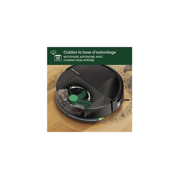 iRobot Roomba 205 DustCompactor - Puristaa automaattisesti robotin sisällä olevat roskat jopa 60 joulen teholla - Clearview LiDAR - 7K Pa