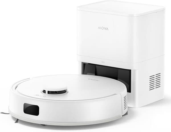 MOVA E20 Plus - Robotdammsugare med automatisk tömning, självtömning i 90 dagar, 5000Pa