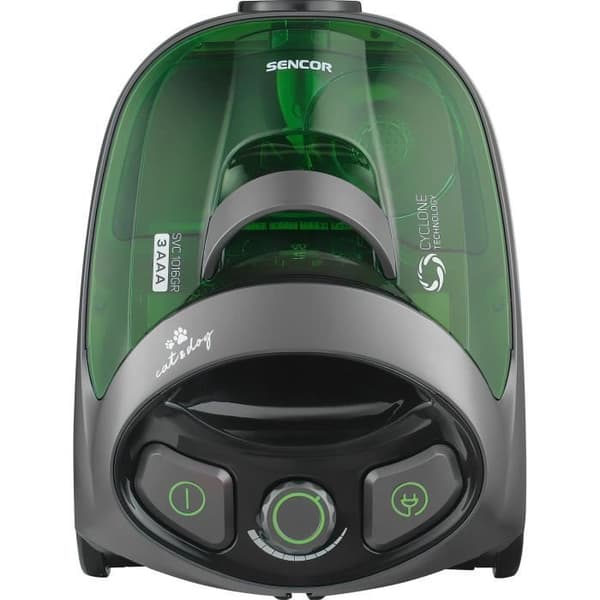 Påslös burkdammsugare - SENCOR - SVC 1016GR - 800 W - 80 dB - 1,5 L - Svart / Grön