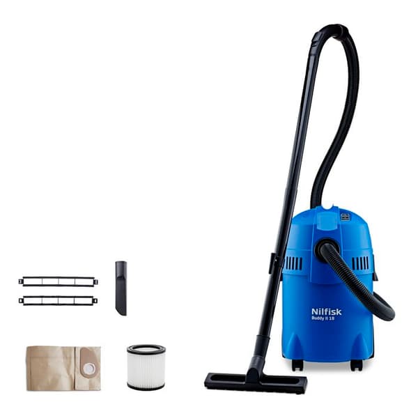 NILFISK-ALTO BUDDY II 18 EU Dammsugare - 1200W - 18L - Torr/Våt - 74dB - Blå
