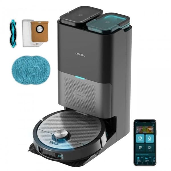 Cecotec Robotdammsugare Conga 16090 AI SpinArm Home&amp;Wash