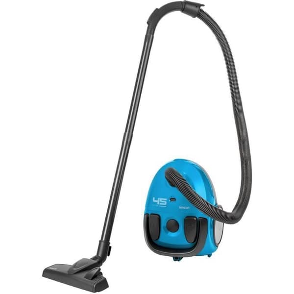 Kanisterdammsugare med påse - SENCOR - SVC 45BL-EUE3 - 850 W ECO-motor - 79 dBA - 1,5 L - Blå