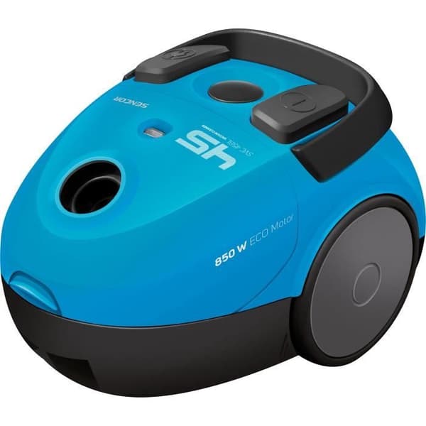 Kanisterdammsugare med påse - SENCOR - SVC 45BL-EUE3 - 850 W ECO-motor - 79 dBA - 1,5 L - Blå