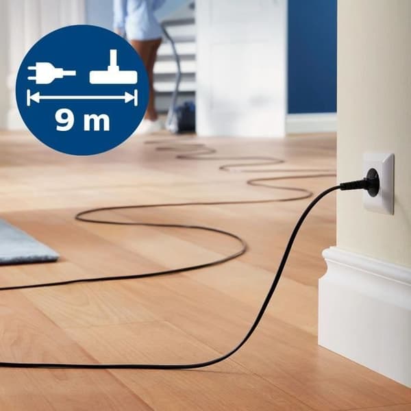 PHILIPS XD3112/09 Kanisterdammsugare med påse Serie 3000 - 900W - 79 dB - Anti-allergen filter